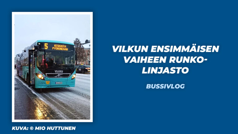Minkälainen on Kuopion seudun joukkoliikenteen (VILKKU) ensimmäisen vaiheen runkolinjasto?