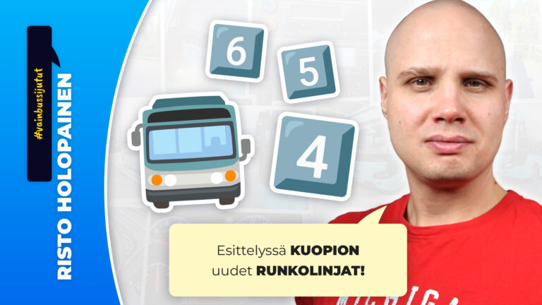 Kuopion runkolinjauudistus osa 1: Mitä muutoksia on luvassa linjoille 4, 5 ja 6?